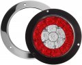 Fits Jeep Rubicon 2003-2006 4 Inch Round Led Trailer Tail Lights White Redlights 12v Sealed Waterproof Stop Turn Brake Tail 