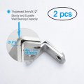 Uxcell 2pcs Angle Bracket Stainless Steel 30x30mm Corner Brace Fastener L Shaped Right Brackets Protector Shelf Support With