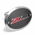 Ipick Image Made For Chevrolet Z71 Off Road 3d Logo On Carbon Fiber Look Oval Billet Aluminum 2 Tow Hitch Cover