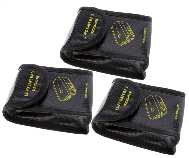 3x Battery Safe Bag Safety Guard Fire Resistant
