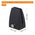 Uxcell Office Desk Partition Support Bracket 4pcs Divider Clamp Brackets Screen Clip Holders For 2-20mm Thick Black