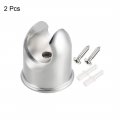 Uxcell Shower Head Holder Zinc Alloy Wall Mount Handheld Bracket 44x77mm 2pcs