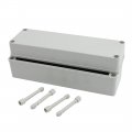 Uxcell 250mm X 80mm 85mm Waterproof Dustproof Ip65 Junction Box Diy Case Enclosure Gray