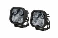 Diode Dynamics Stage Series 3in Sae Dot White Sport Led Pod Pair Combo 