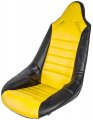 Jegs Pro High Back Vinyl Seat Cover Yellow With Black Trim Only Available Separately Male Snaps To Attach 15 5 Inch Hip Width 