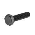 M6-1 X 25mm Left Hand Hex Head Bolt Black Oxide Carbon Steel Reverse Fully Threaded Fastener Screws Bolts For Machinery 