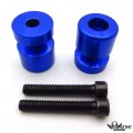 Blue Swingarm Spools 8mm Thread For Rc51 Rvt1000r 2000 To 2006 Billet Aluminum Frame Sliders Pair
