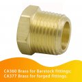 Legines Npt Bushing 3 4 Male X 1 8 Female Reducing Adapter Hex Head Pipe Fitting 1200psi Pack Of 5