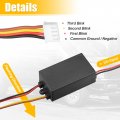 X Autohaux 2pcs Led Flash Module Universal Taillight Controller Car Tail Light 3-step Sequential Dynamic Chase Strip Boxes 12v