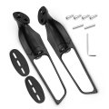 Motorcycle Rearview Mirror 1 Pair Front Upper Adjustable Swivel Side Mirrors For Honda Kawasaki Suzuki Yamaha Convex Lens 54in