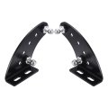 10mm Ball Stud Mounting Bracket 2pcs Arc-shaped Gas Spring Struts Lift Support Brackets With 4pcs Nuts And Studs For Skylight 