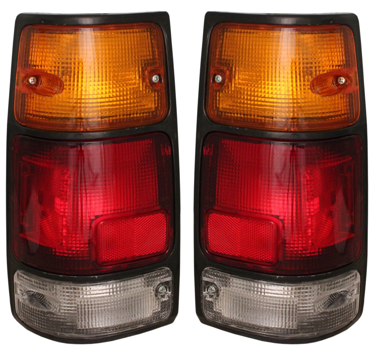 Eagle Eyes Pair Set Right Left Rear Back Tail Lightslights Tail Lamps Blk