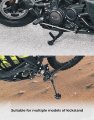 Kemimoto Motorcycle Kickstand Pad Ball Compatible With Grom Msx125 Extension Support Plate For Soft Surfaces Grass Hot Pavement