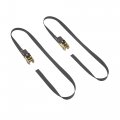 Powertye 1in X 4ft Easy-grip Light-duty Endless Ratchet No Hooks 400 Lb Working Load Limit 1 200 Breaking Strength Black 2-pack 