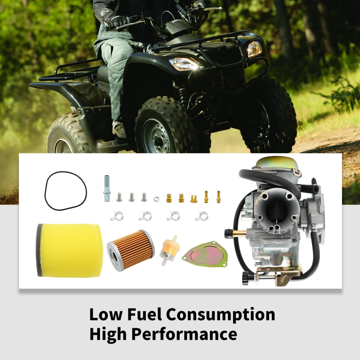 13200-21g10 Carburetor Kit For Suzuki Lt-f250 Ozark 2002 2009 2012 2014 And Lt-z250 Quadsport Z 2004 Replaces 13200-05g22