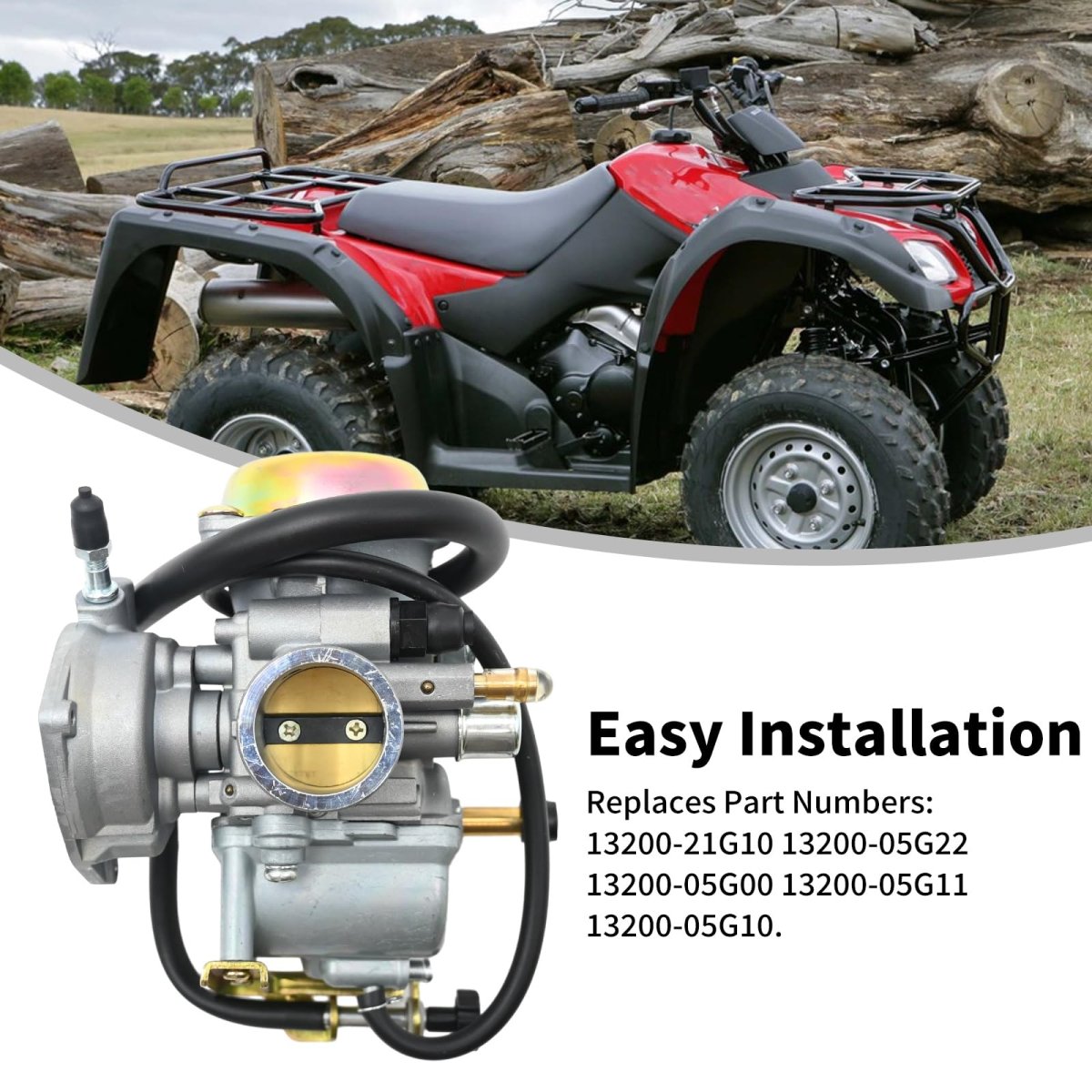 13200-21g10 Carburetor Kit For Suzuki Lt-f250 Ozark 2002 2009 2012 2014 And Lt-z250 Quadsport Z 2004 Replaces 13200-05g22