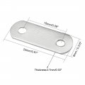 Uxcell Repair Plate 23mmx8mm Flat Fixing Mending Corner Brace Bracket Connector Pack Of 50