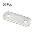 Uxcell Repair Plate 23mmx8mm Flat Fixing Mending Corner Brace Bracket Connector Pack Of 50