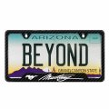 Ipick Image For Ford Mustang Script Black Carbon Fiber Texture Abs Plastic 50 States License Plate Frame