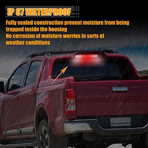 Tail High Mount Brake Stop Light 15286505 Rear Cab Roof Center Third Cargo Lamp For Chevrolet Colorado Gmc Canyon Abs Black