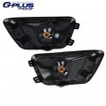 G-plus Fog Light Lamps Compatible With 2015-2019 Chevy Colorado Smoke Lens W Chrome Trim Bezel Cover Switch Replacement One