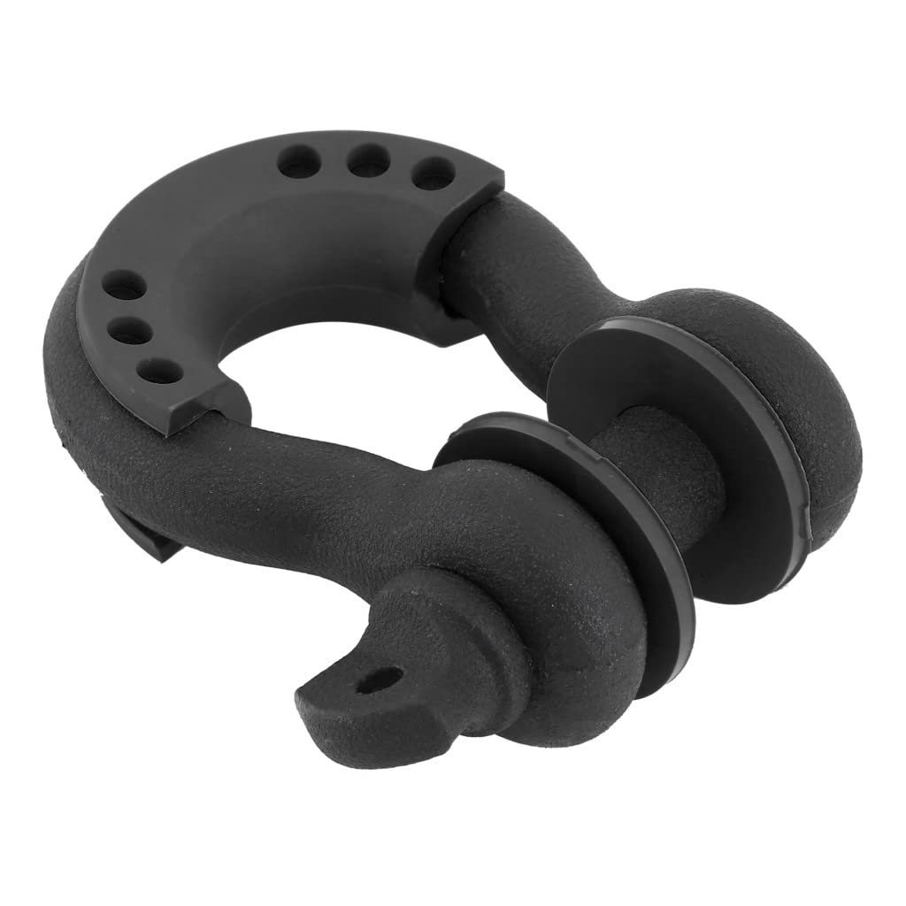 Bumper D Ring For Chevy S10 Tracker Silverado 2500 1999 2004 Black Steel With Isolators 3 4 In Shackle Rt33001