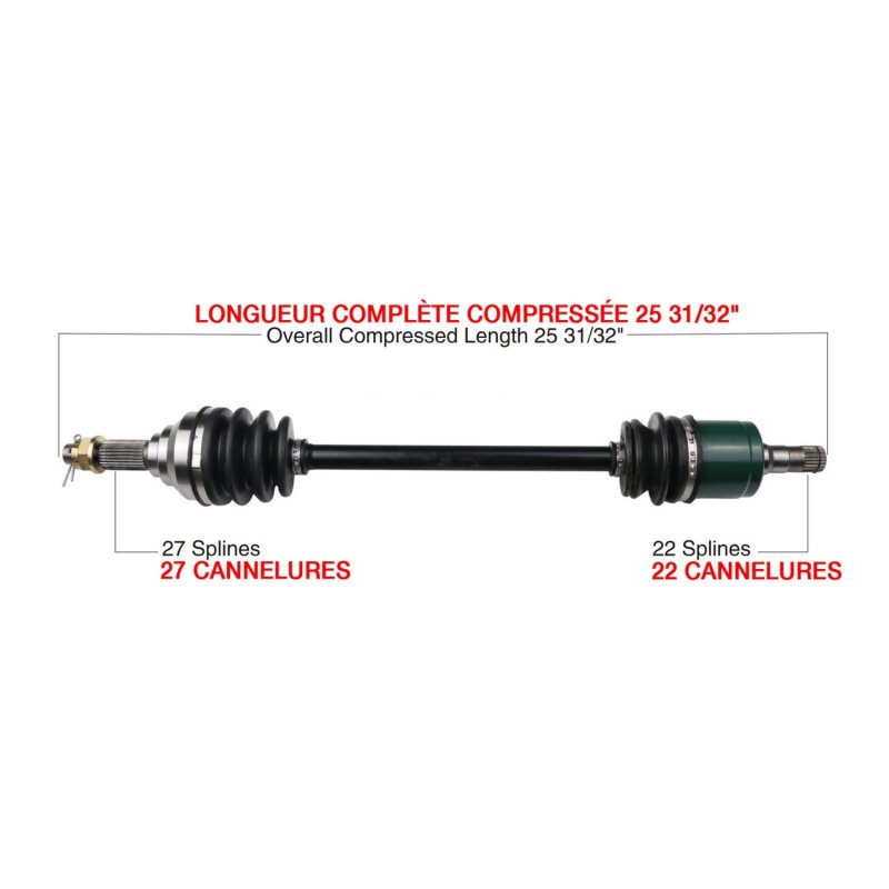 Kimpex Complete Axle Fits John Deere