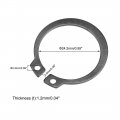 Uxcell 29mm External Circlips C-clip Retaining Shaft Snap Rings 65mn 50pcs