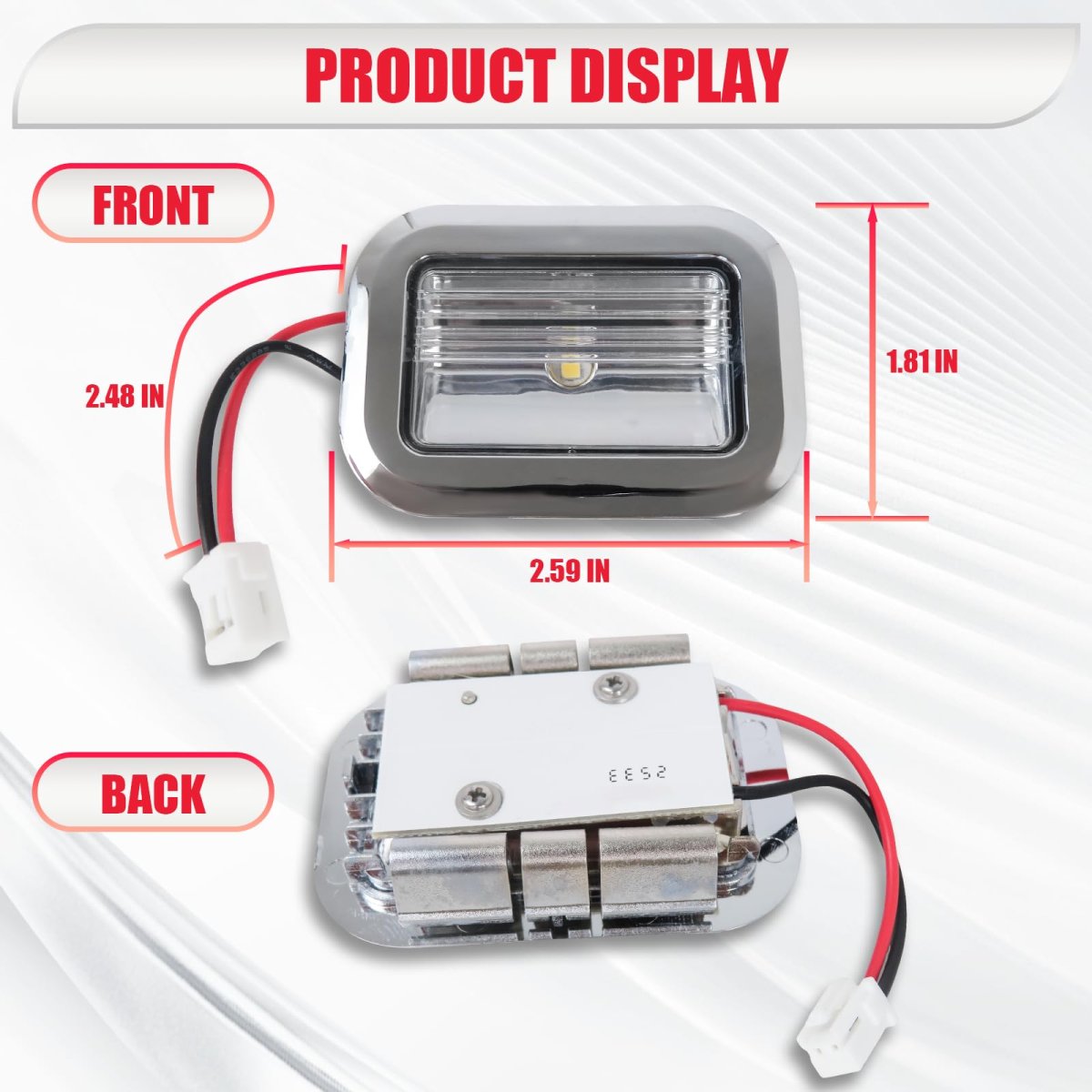 2x W11462342 Refrigerator Led Light Module Parts For Kbsd608ebs00-wpl Kbsd608ess00-wpl Kbsd612ess00-wpl Kbsd618ess00-wpl