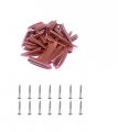 Dtacke 100pc Pocket Plugs Plastic Caps 100pcs 4x27mm 0 15x1 06 Screwdriver Bit Woodworking Accessories Tools