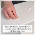 40pcs Screw Cap Covers 17mm Waterproof Plastic Decorative Caps For Phillips Cam Lock Nuts Self-tapping Screws Black