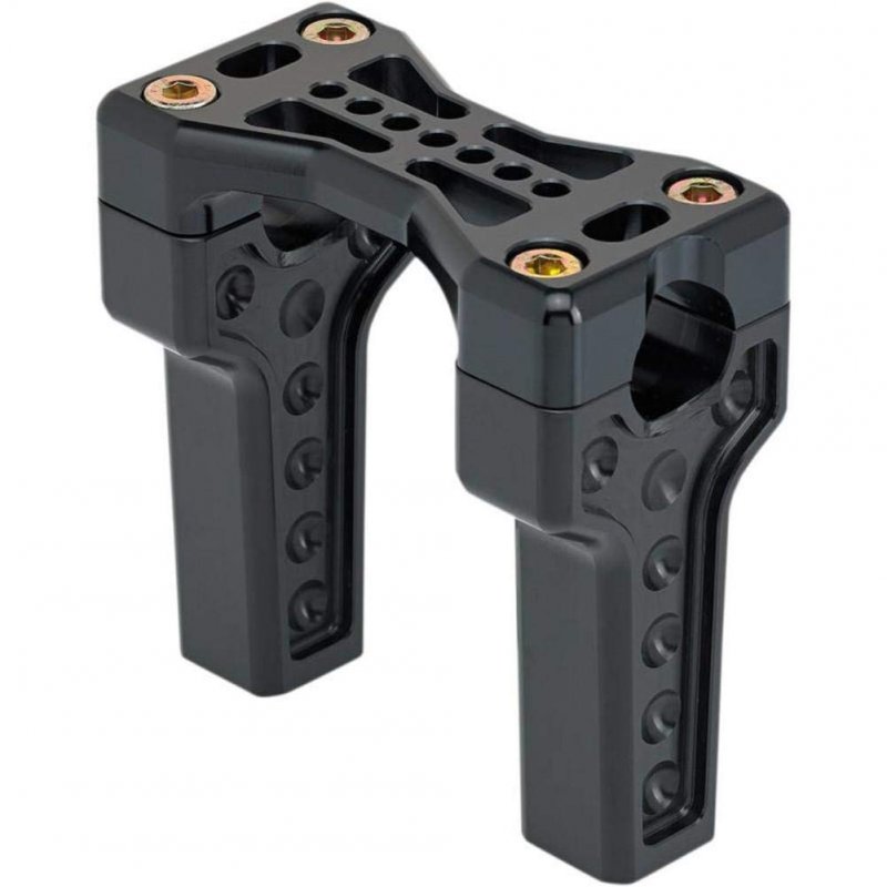 Joker Machine 03-864-1b Bridge Handlebar Riser Kit 4in Rise Straight Black Anodized