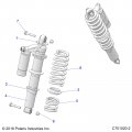 Polaris Rzr Spring 360 3 1 In Bright White Genuine Oem Part 70448-133 Qty 1