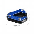 X Autohaux 1 Set Aluminum Alloy Motorcycle Kickstand Pad For Bmw S1000rr 2019-2023 Motor Bike Extension Foot Support With