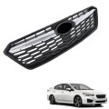 Munirater Upper Grille Grill W Molding Trim Replacement For 2017 2018 2019 Impreza 