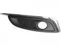 Right Passenger Side Fog Light Bezel Black With Chrome Molding For 2014-2017 Buick Regal Not Gs Model 