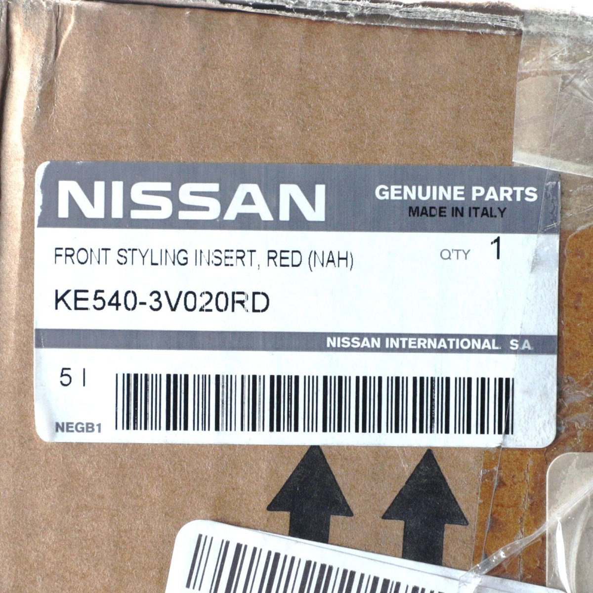Nissan Ke540-3v020rd Front Lip Finisher Color Studio