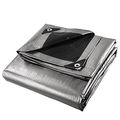 Yescom 10x15ft Heavy Duty Reinforced Poly Tarp Multi Purpose Canopy Tent Cover Waterproof Tarpaulin Fix Outdoor 