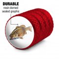 Smallmouth Bass Fishing 1 Valve Stem Caps For Tire Rim Wheel Aluminum Red