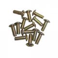 15 Pack Brass Fan Blade Screws No 10 Pan Head Phillips Drive For Indoor Ceiling Fans Alloy Steel Fully Threaded Part 40393 