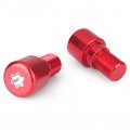 Mallofusa Aluminum 18mm Motorcycle Handlebar Bar Ends Caps Plugs Fits Yamaha Honda Suzuki Yamasaki Red