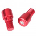Mallofusa Aluminum 18mm Motorcycle Handlebar Bar Ends Caps Plugs Fits Yamaha Honda Suzuki Yamasaki Red