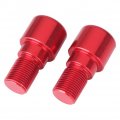 Mallofusa Aluminum 18mm Motorcycle Handlebar Bar Ends Caps Plugs Fits Yamaha Honda Suzuki Yamasaki Red