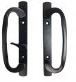 Technologylk Stb Sliding Glass Patio Door Handle Set Mortise Type Black 3-15 16 Screw Holes 