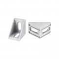 Uxcell 16pcs Inside Corner Bracket Gusset 40x40x30mm 3040 Angle Connectors For 3030 3060 Series Aluminum Extrusion Profile