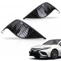 G-plus Front Bumper Fog Light Cover Lamp Frame Driver And Passenger Side Compatible With Toyota Camry Se Xse 2021 2022 Does Not