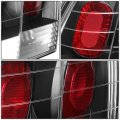 Pair Of Altezza Style Rear Tail Lights Brake Lamps For Mustang 1999-2004 Driver And Passenger Side Black Housing 