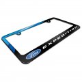Ipick Image Made For Ford Logo Expedition Waterfall Graphic Black Metal License Plate Frame