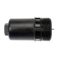 Engine Oil Filter Cover For Volkswagen Jetta 2013 To 2023 Black Plastic Thread On Replacement 06k115401b And 06k115408