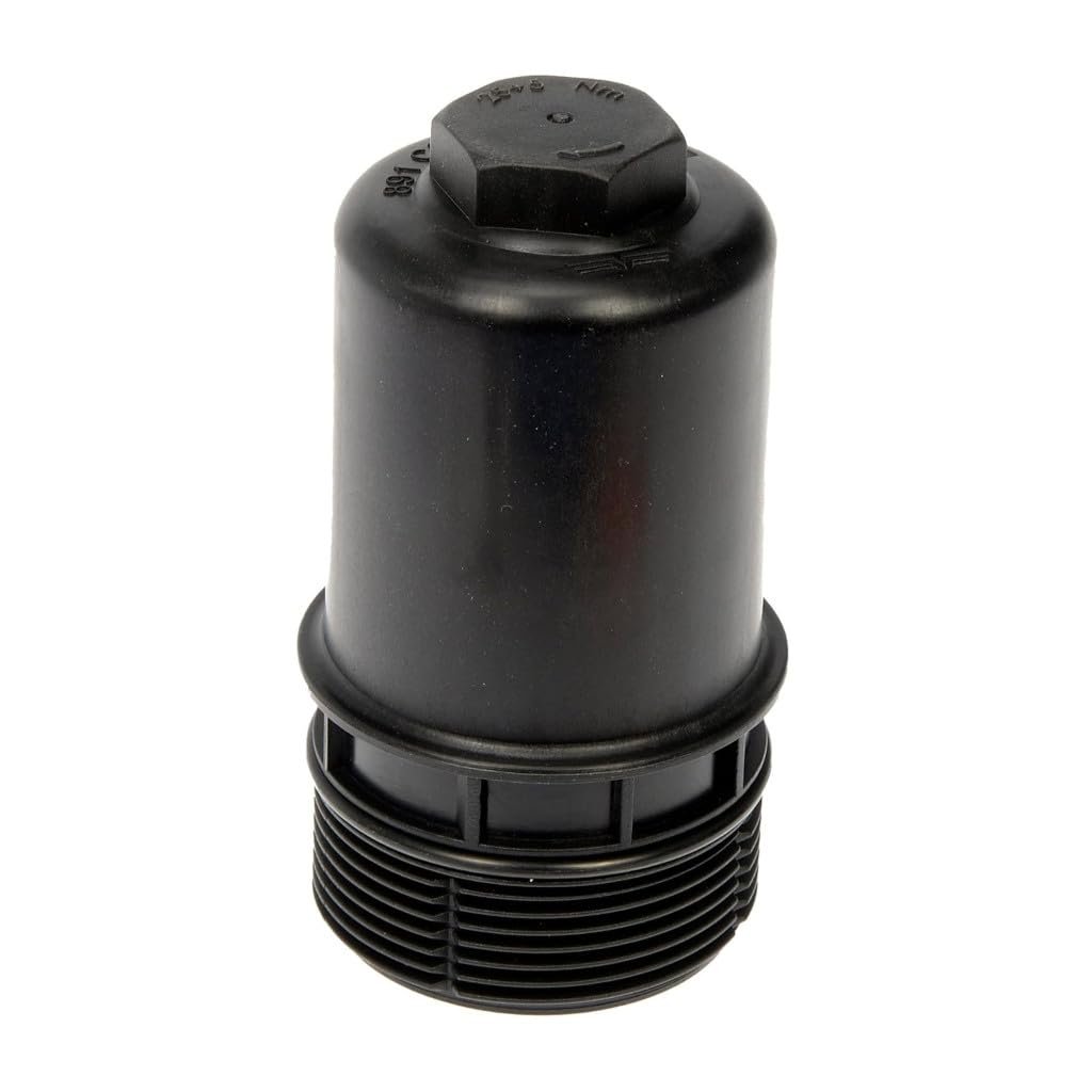 Engine Oil Filter Cover For Volkswagen Jetta 2013 To 2023 Black Plastic Thread On Replacement 06k115401b And 06k115408